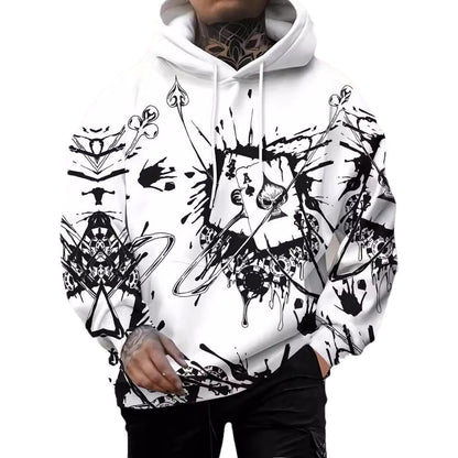 3D Hoodie Explosion with  Ace of Spades Design