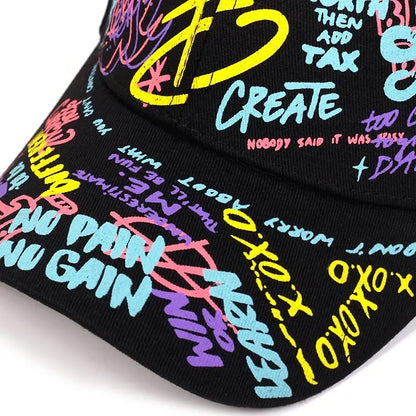 Hip Hop Baseball Cap with Colorful Design