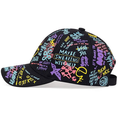 Hip Hop Baseball Cap with Colorful Design