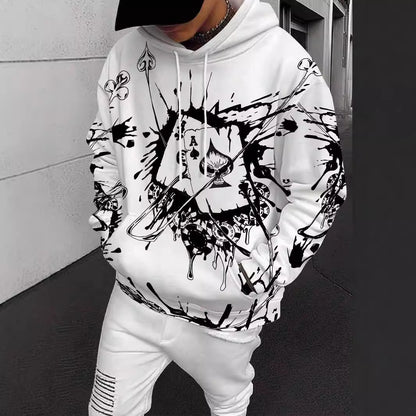 3D Hoodie Explosion with  Ace of Spades Design